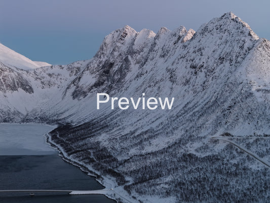Frozen Senja Mountains