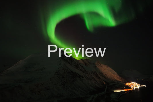 Auroras over Gryllefjord